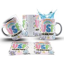Caneca 325ml Vibes Engraçadas V.S.F. Vá Ser Feliz Caneca 325ml Vibes Engraçadas V.S.F. Vá Ser Feliz