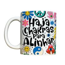 Caneca 325ml Vibes Haja chakras para alinhar Caneca 325ml Vibes Haja chakras para alinhar