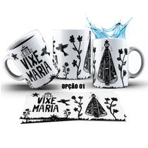 Caneca 325ml Xilogravura Nordeste Nossa Senhora Aparecida