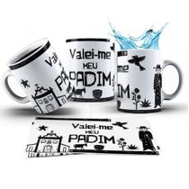 Caneca 325ml Xilogravura Valei-me Meu Padim Padre Cícero
