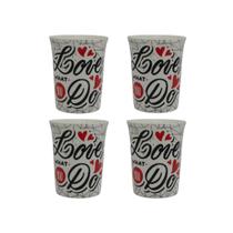 Caneca 340ml Café com Leite Chá 4 und Love You Achocolatado