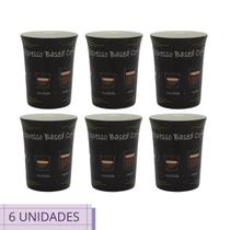Caneca 340ml Café com Leite Chá 6 und Café Expresso Caneca 340ml Café com Leite Chá 6 und Café Expresso