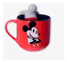 Caneca 350ml c/infusor p/ cha disney mickey mouse