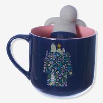 Caneca 350ml c/infusor p/ chá snoopy bloom