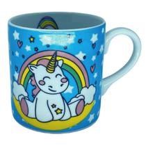 Caneca 350ml Decoração Unicórnio Porcelana Schmidt - Mod A