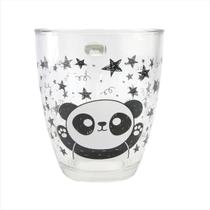 Caneca 350ml Em Vidro Estampada, Para Café, Chá ou Água