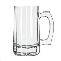 Caneca 350ML Para Chopp Cerveja Zero Grau Pavillion Com 6 Peças Chopperia Restaurante Conjunto 300ml