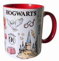 Caneca 350ml Pop Hp Hogwarts Ícones Zona Criativa - LC