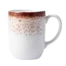 Caneca 360ml Porcelana Schmidt - Dec. Esfera Marrom 2415