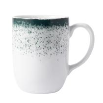 Caneca 360ml Porcelana Schmidt - Dec. Esfera Verde 2418