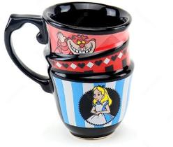 Caneca 3D Alice no País das Maravilhas A Hora do Chá Disney