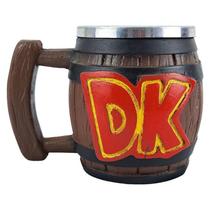 Caneca 3D Barril Dk Donkey Kong Resina Caneca 3D Barril Dk Donkey Kong Resina