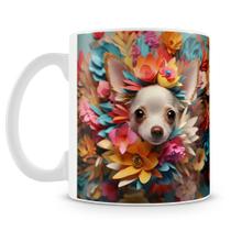 Caneca 3D Cachorro Pintcher - Cerâmica Premium 325ml