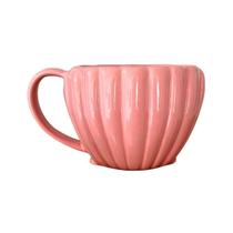 Caneca 3D Concha Rosa Colecionável Decorativa Sereia Mar Ariel Presente Amiga Xicara Enfeite