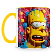 Caneca 3D do Homer Simpson - Cerâmica Premium 325ml