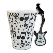 Caneca 3D em Porcelana com Alça em Formato de Guitarra - 300ml Caneca 3D em Porcelana com Alça em Formato de Guitarra - 300ml
