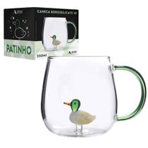 Caneca 3D Em Vidro Borossilicato 350mL AllMix Imagens A Escolher Xícara Presente