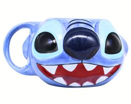 Caneca 3D Formato Stitch Lilo Ohana Família Disney Oficial - Zonacriativa