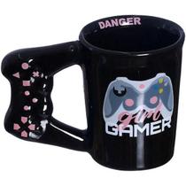 Caneca 3d Garota Gamer Controle Porcelana 400ml