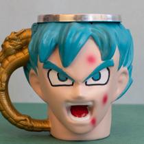 Caneca 3D Goku Super Saiyajin Azul Machucado Dragon Ball Caneca 3D Goku Super Saiyajin Azul Machucado Dragon Ball