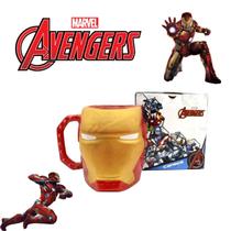 Caneca 3D Homem de Ferro Iron Man Marvel Café Chá Chocolate