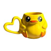 Caneca 3D Pato Cerâmica 300ml Broglio Pato Sem Frase Amarelo Caneca 3D Pato Cerâmica 300ml Broglio Pato Sem Frase Amarelo