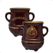 Caneca 3D Poção Hogwarts Dourada Harry Potter