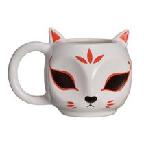 Caneca 3D Raposa Japonesa 300 ML Cerâmica Divertida Enfeite Caneca 3D Raposa Japonesa 300 ML Cerâmica Divertida Enfeite