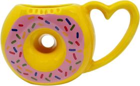 Caneca 3D Rosquinha Donuts Cerâmica 350Ml Decoração
