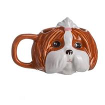 Caneca 3D Shih-Tzu Cerâmica 300ml Broglio Caneca 3D Shih-Tzu Cerâmica 300ml Broglio