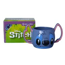 Caneca 3D Stitch Alça Dupla: Disney