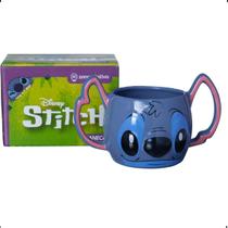 Caneca 3D Stitch Disney 450ml em Porcelana Alça Dupla