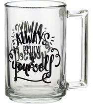 Caneca a La Bonne Transparente Decorado Luminarc Vidro 11x10 320ml Caneca a La Bonne Transparente Decorado Luminarc Vidro 11x10 320ml