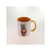 Caneca Abacaxi Caveira Oculos P/ Chá E Café 330Ml