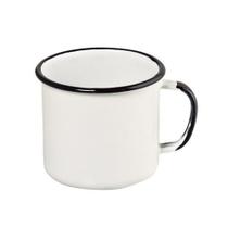 Caneca Aço Esmaltado No 8 370ml Branco Ewel