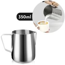 Caneca Aço Inox Copo Café Com Medidor 350ml Cozinha