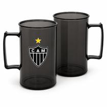 Caneca Acrílica Decorada 400ml BrasFoot Presente Times Atlético Mineiro Galo Caneca Acrílica Decorada 400ml BrasFoot Presente Times Atlético Mineiro Galo