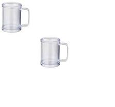CANECA ACRÍLICA TRANSPARENTE 200ml unidade