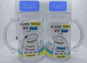 Caneca acrílico com gel - Flork Memes