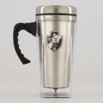 Caneca Acrílico Inox Vasco Escudo Prata Caneca Acrílico Inox Vasco Escudo Prata