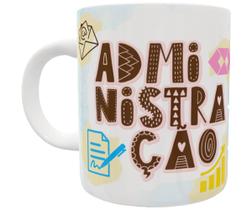 Caneca administração presente curso faculdade profissão