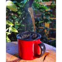 Caneca Agata Esmaltada 370 ml Vermelho Ewel