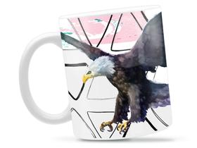 Caneca Águia Divertida Porcelana Xícara 325ml + Caixa Presente Caneca Águia Divertida Porcelana Xícara 325ml + Caixa Presente