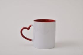 Caneca alça coração