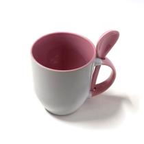Caneca Alça De Colher Cônica Colorida Para Sublimação 325ml