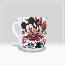 Caneca Alça de Coração Cavado Mickey e Minnie Times Namorados