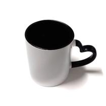 Caneca Alça De Coração E Interior Colorida Para Sublimação 325ml
