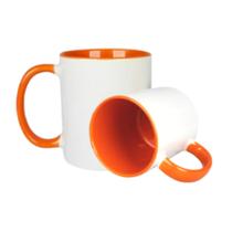 Caneca Alça e interior Laranja Caneca Alça e interior Laranja