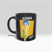 Caneca Alegria Divertida mente 2 - Preta