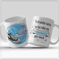Caneca all star estranho seria se eu não me apaixonasse por você Caneca all star estranho seria se eu não me apaixonasse por você